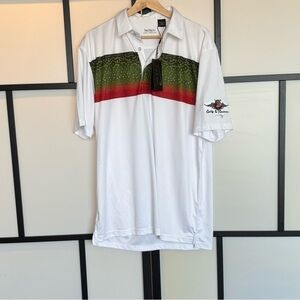 Backspin golf threads short sleeve polo shirt men’s Large. Spring/summer. NWT